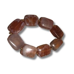 Cracked Agate Stretch Bracelet